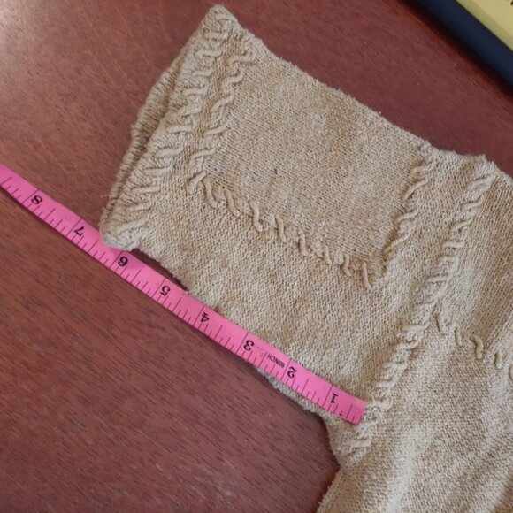 Styles To Go Women CrewNeck Short Sleeve Sweate Beige Size S PreLoved Excellent - Picture 8 of 8